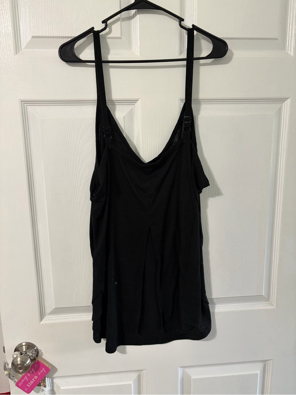 Black Women's Sleeveless Exercise Tank Top